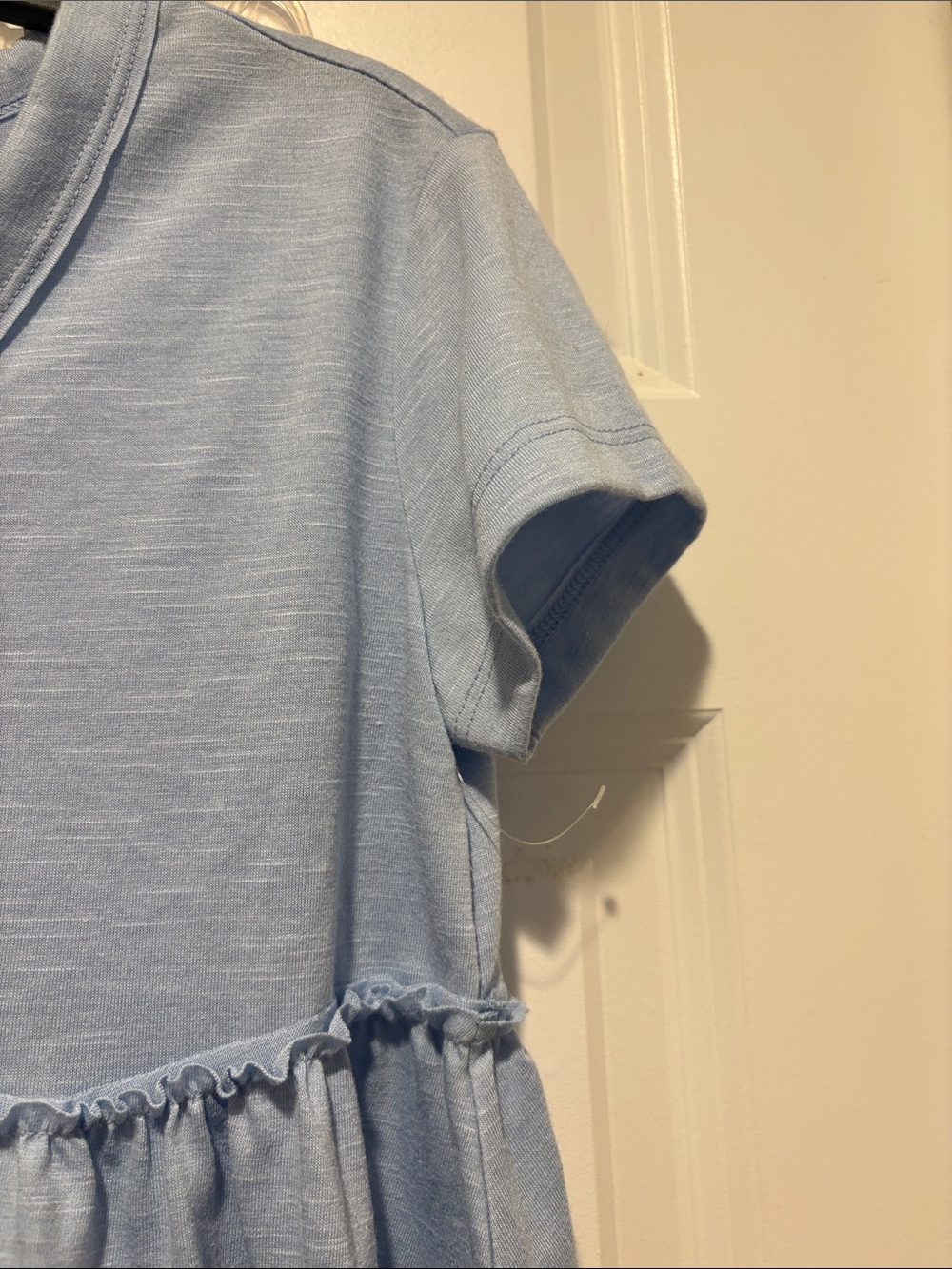 Cropped Boxy Ruffle Tee - Picture 3 of 4
